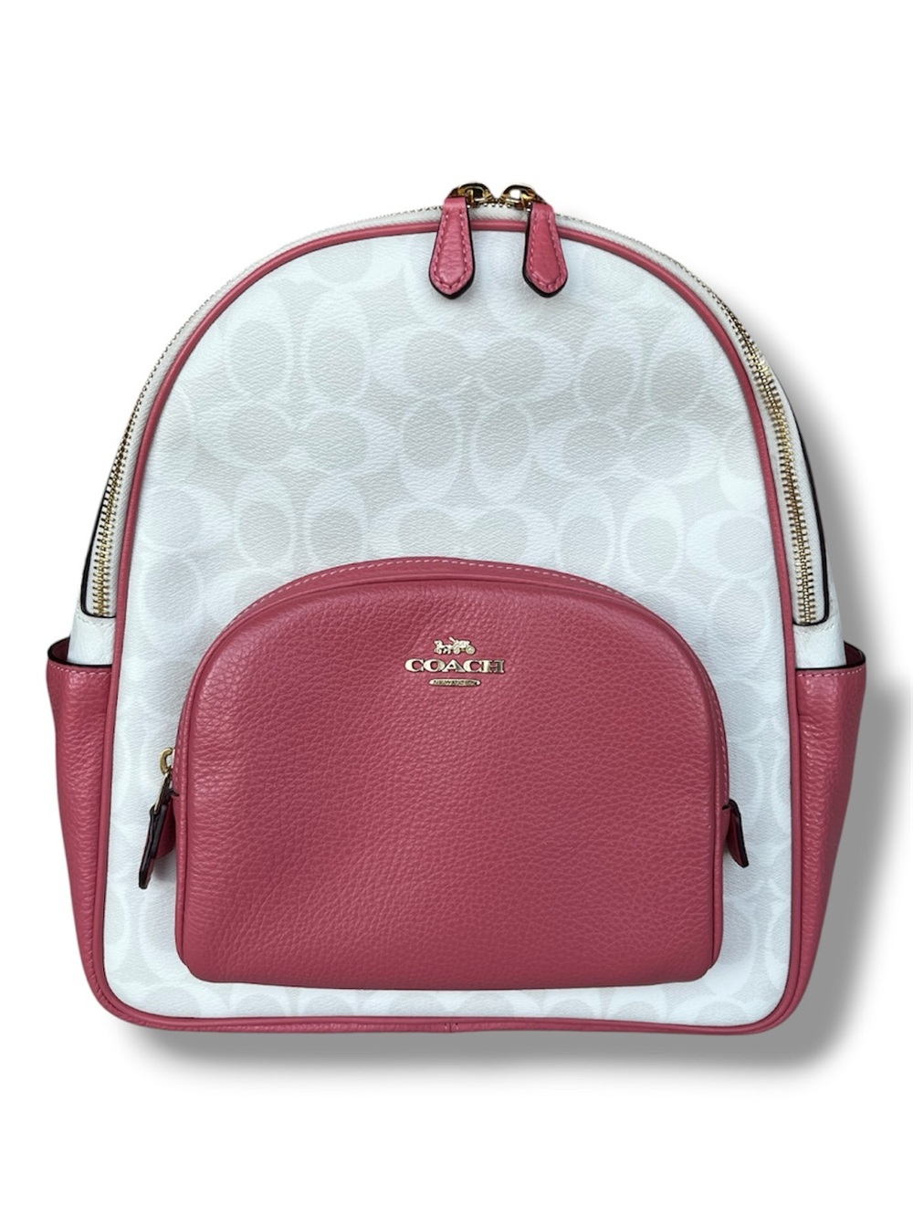 Coach Court Backpack Pink/White 
No. A2221-5671